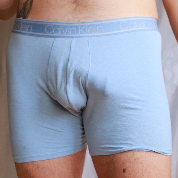 Calvin Klein Periwinkle Blue Boxer Trunk Elastic Waistband Underwear Shorts XL - Picture 5 of 9